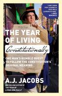 Cover of The Year of Living Constitutionally